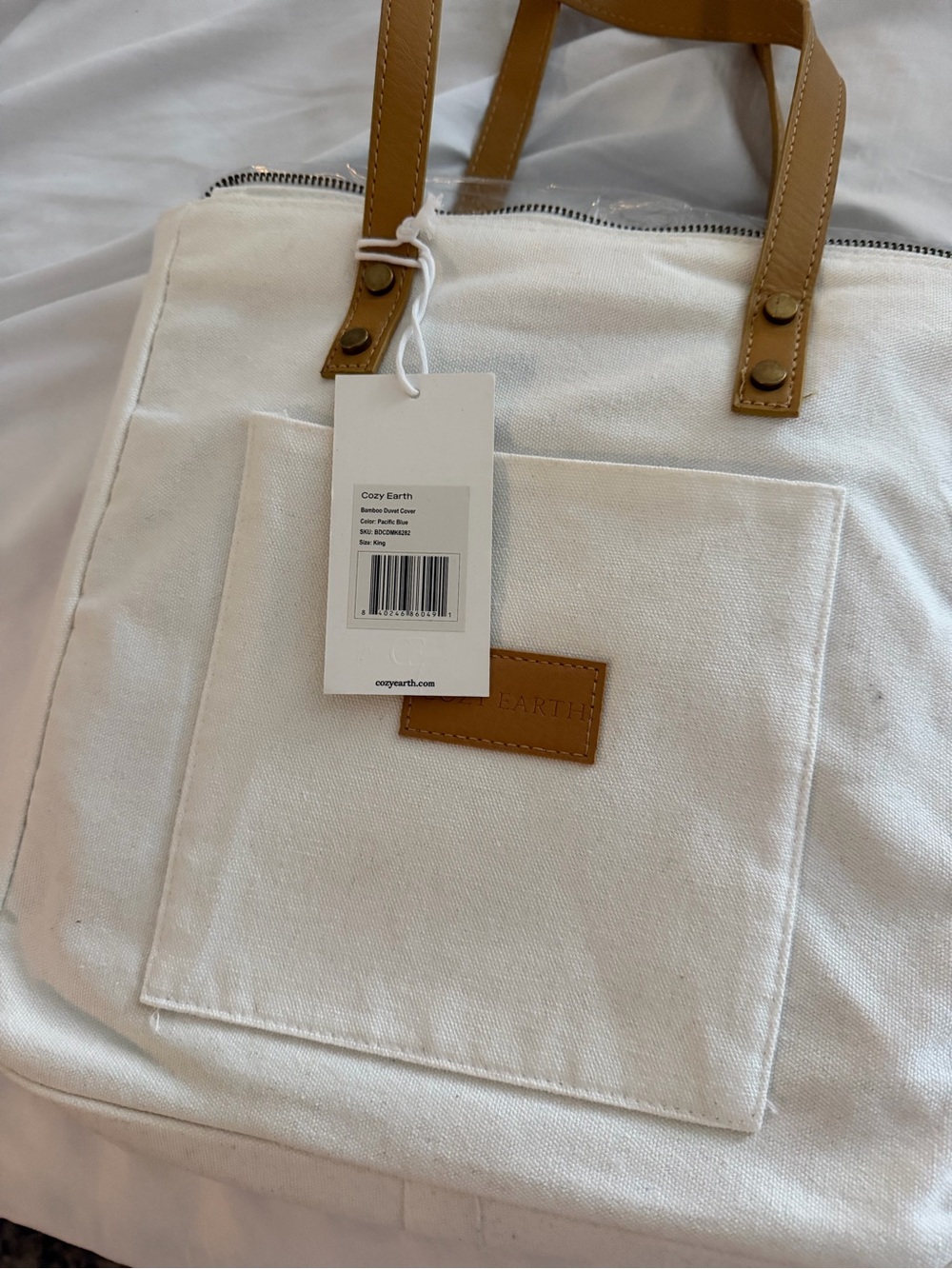 Cozy Earth Pacific Blue Duvet Cover